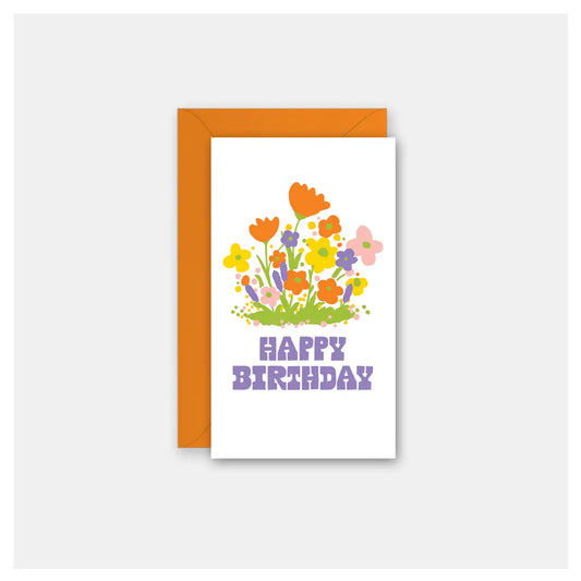 Wildflowers Birthday Mini Card