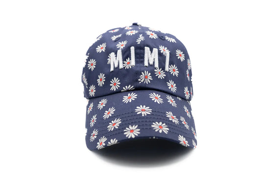 Navy Daisy Mimi Hat