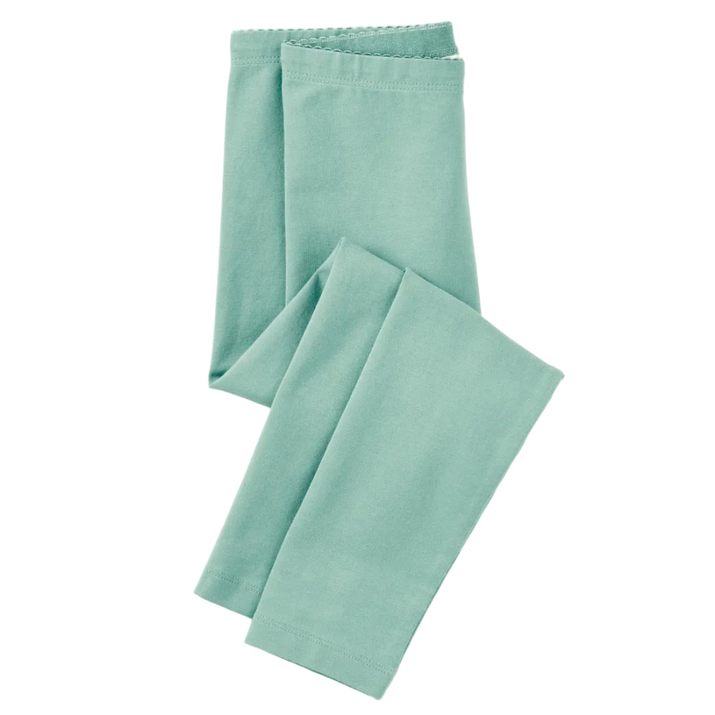 Two light green napkins on a white background