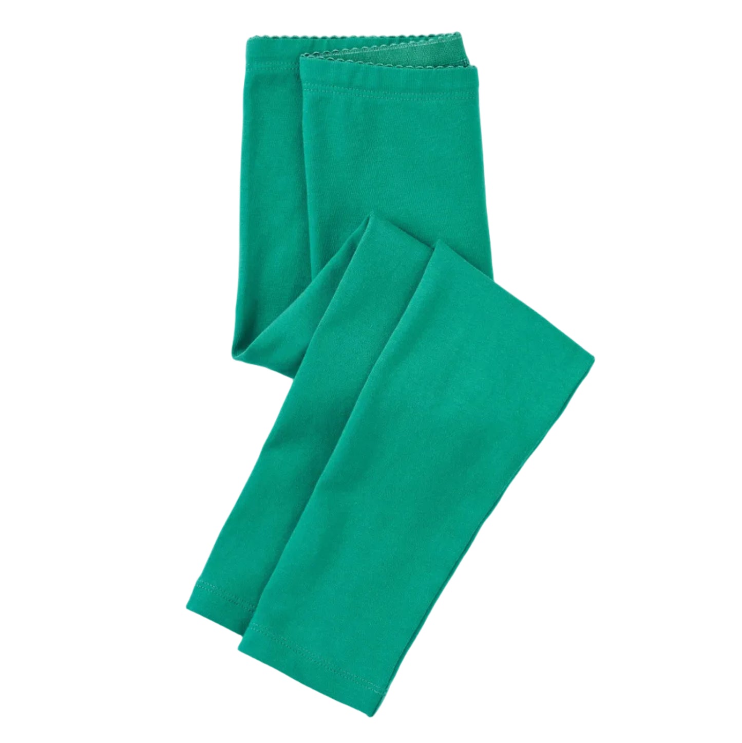 Green leggings on a white background