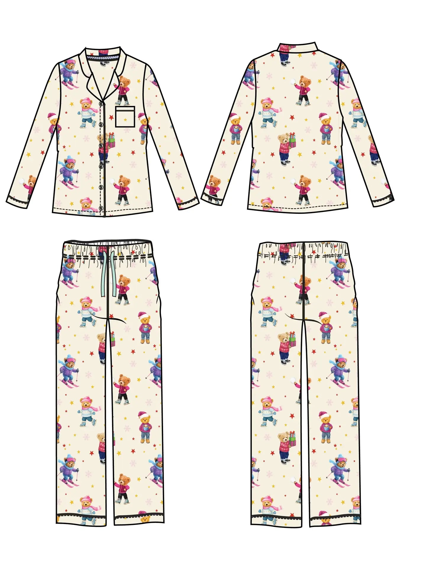 Holiday Bear Pajama Set