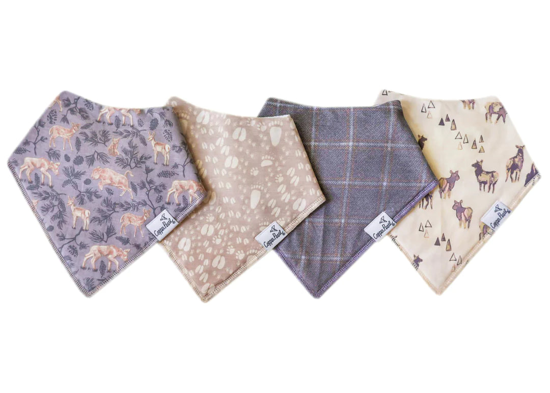 4 Pack Bib Sets 180 BABY GEAR Copper Pearl Timber