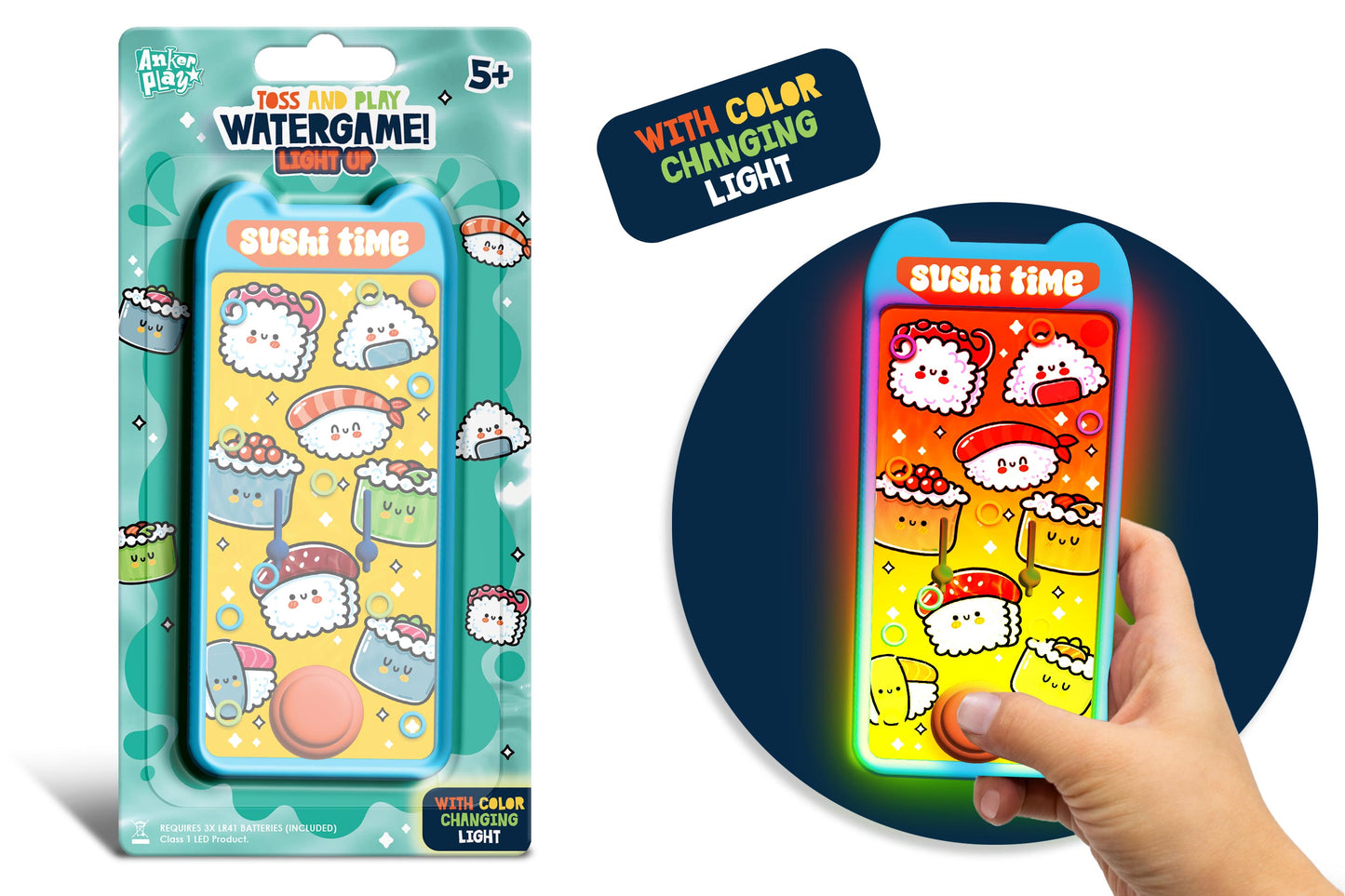 Light Up Water Games Sushi