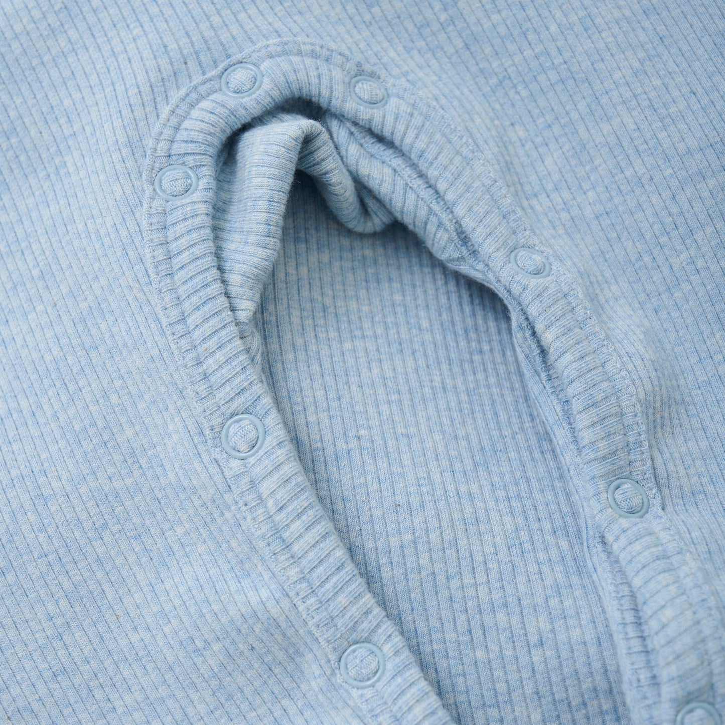 Blue Fog Ribbed Romper