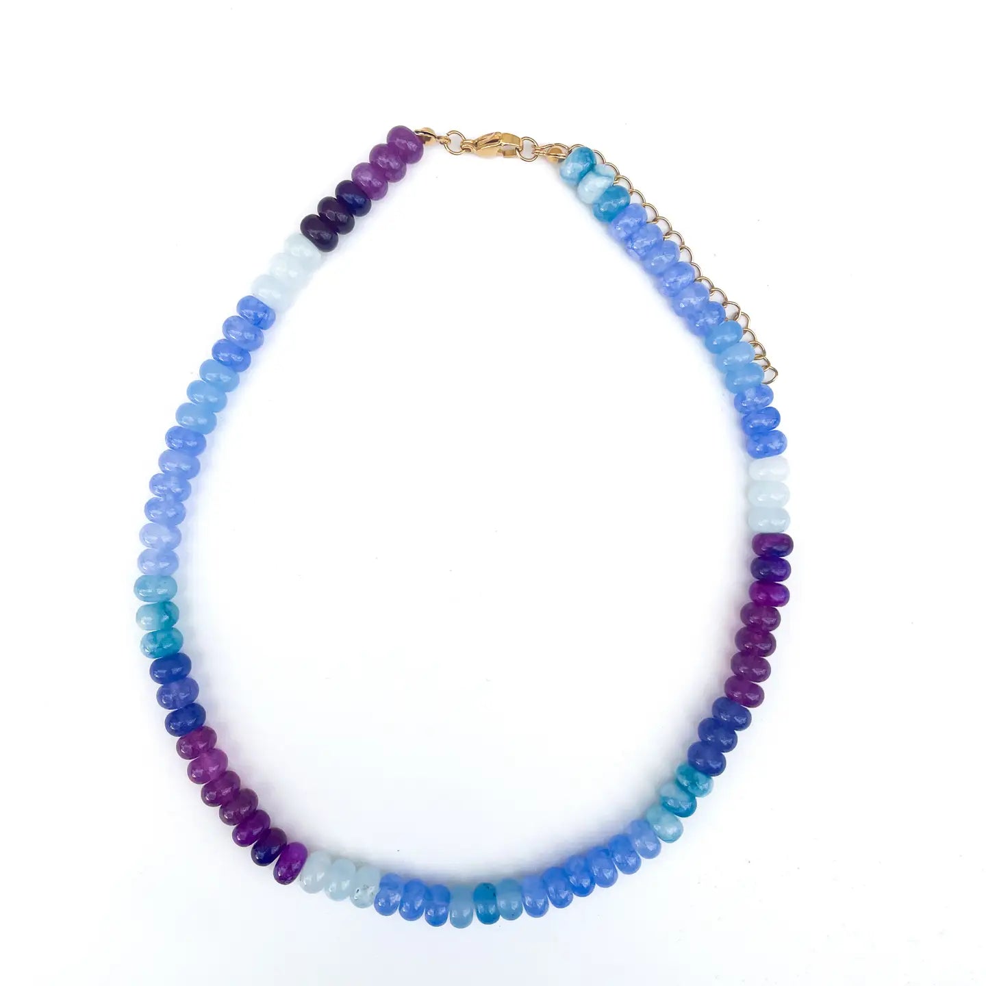 Heather Rainbow Gem Bead Necklace #6
