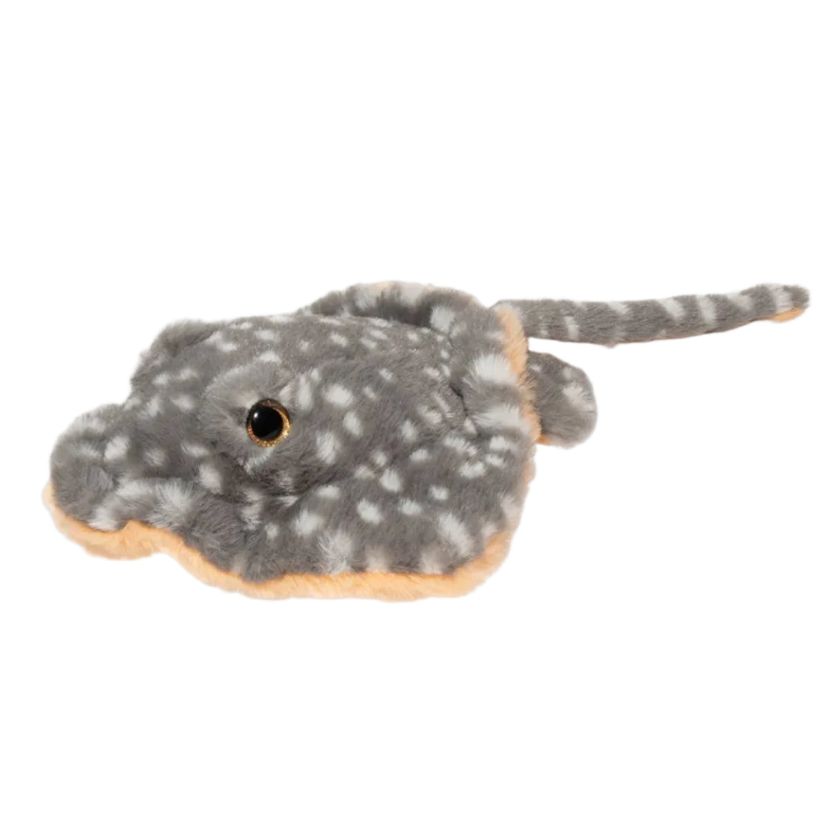 Plush toy resembling a stingray on a white background