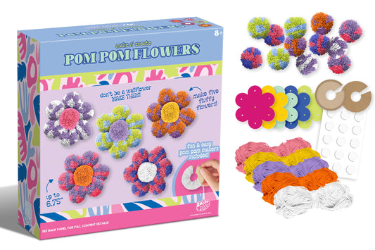 Pom Pom Flowers Kit