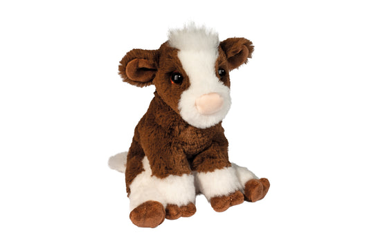 Soft mini cow plush with sweet farmyard charm