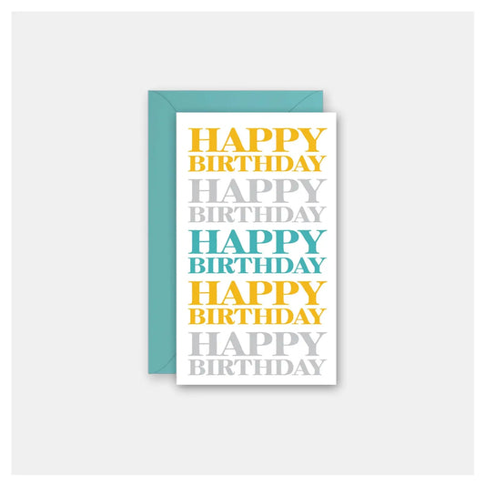 Birthday Repeat Mini Card