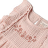 Blush Embroidered Tiered Dress