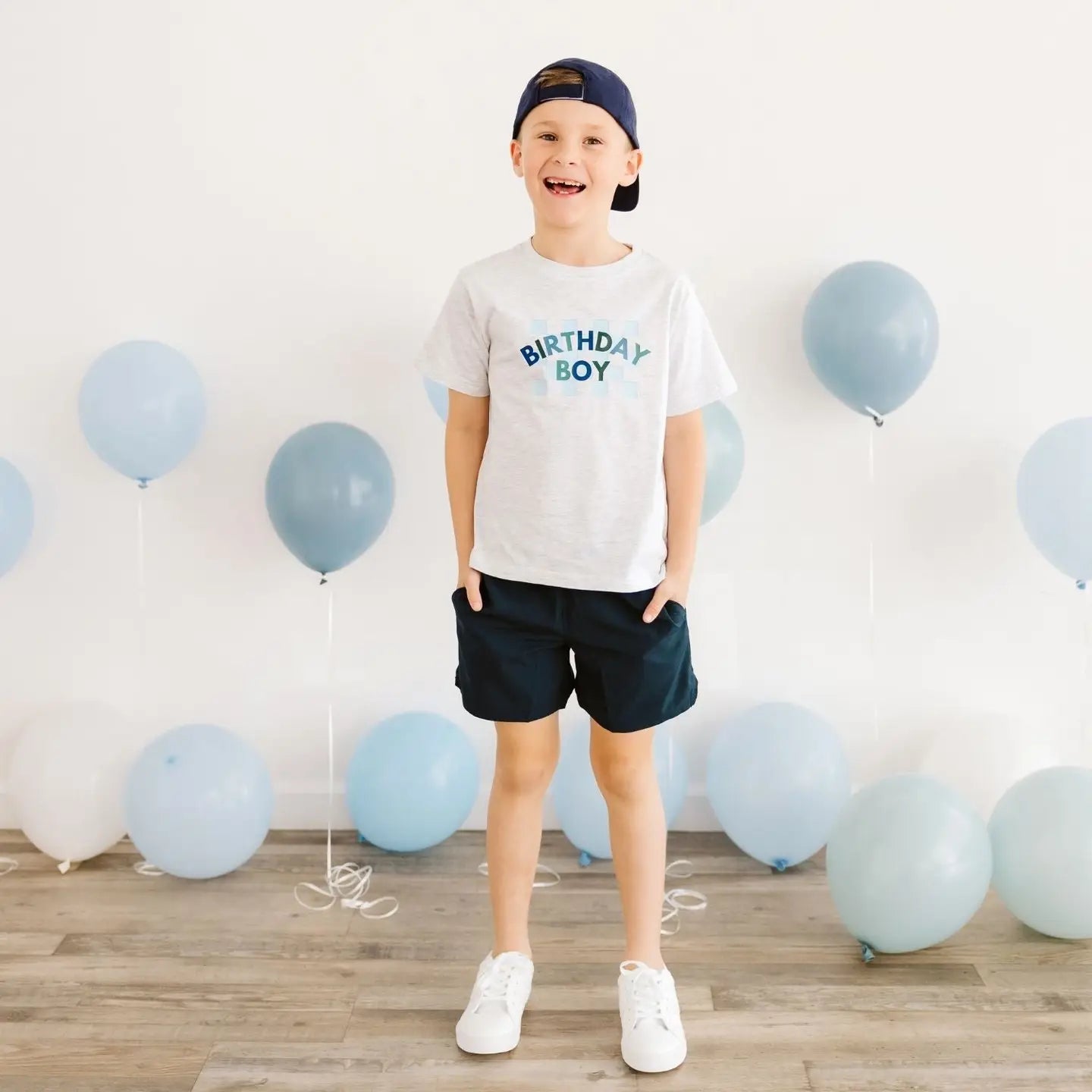 Birthday Boy Checkered Tee