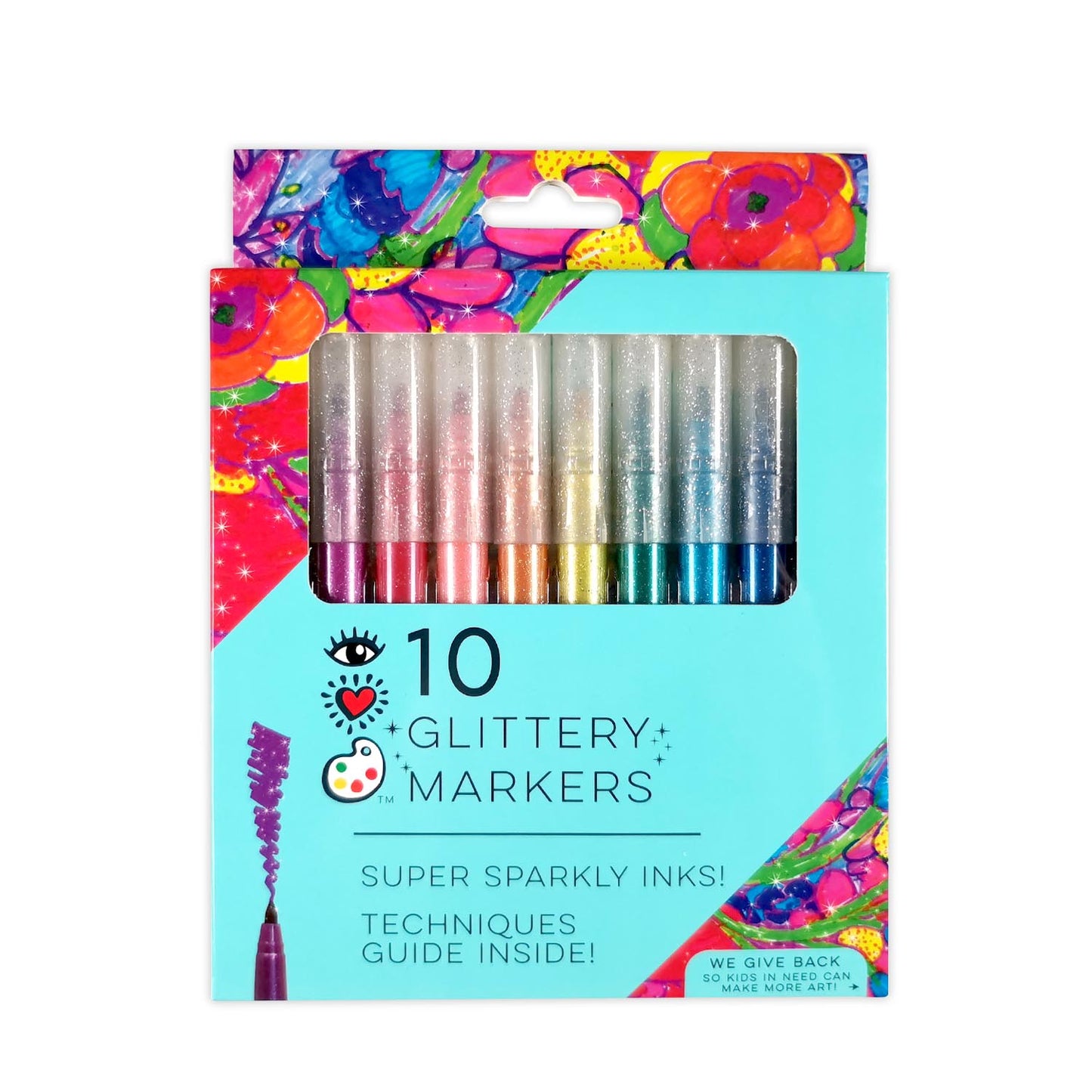 Glitter Markers set of 10