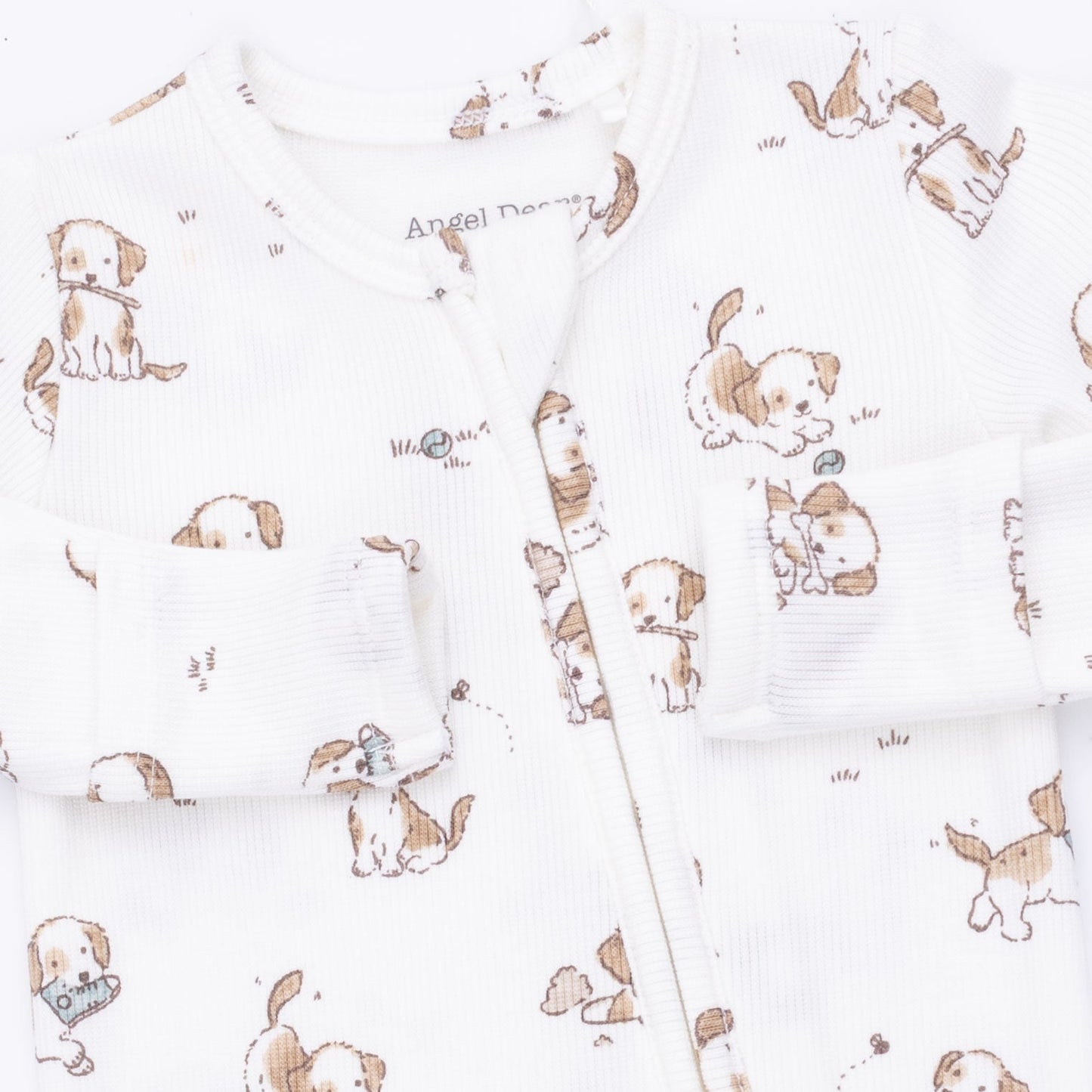 Explorer Puppy Blue Zip Footie by Angel Dear, view 3