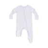 Grey Stripe Zip Footie