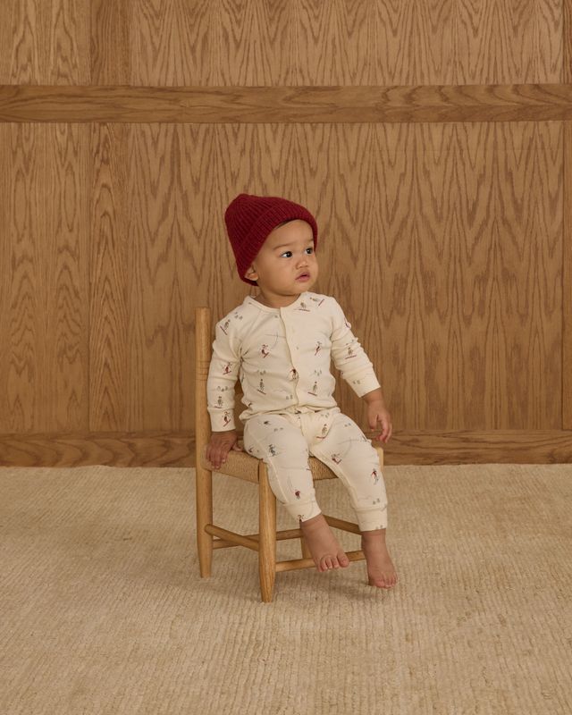 Skiers on Natural Romper