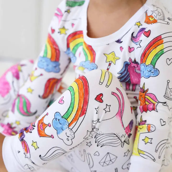Unicorns Colorable Pajamas