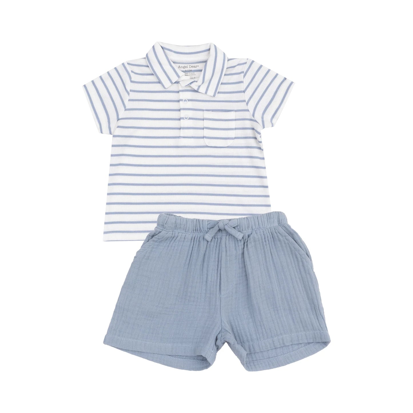 French Stripe Shirt Set