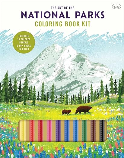 National Parks Coloring Book Kit