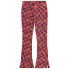 Floral patterned pants on a white background
