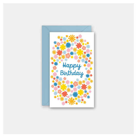 Floral Birthday Mini Card