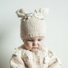 Flower Bunny Knit Beanie