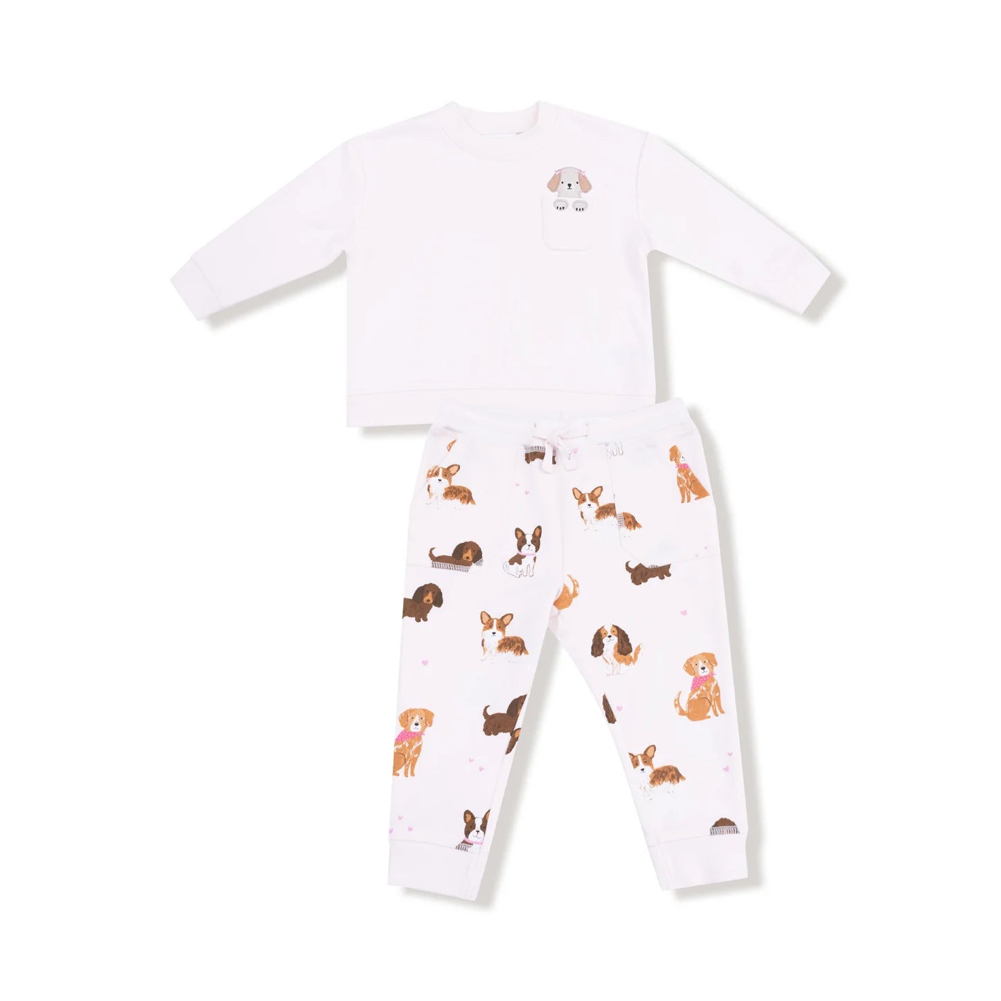 Pink Best Friends Sweatshirt Set