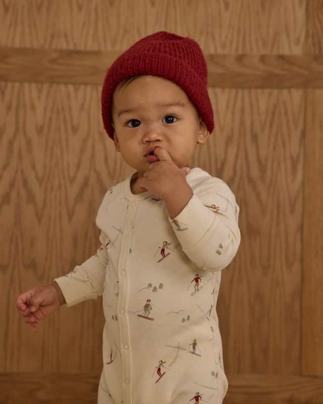 Skiers on Natural Romper