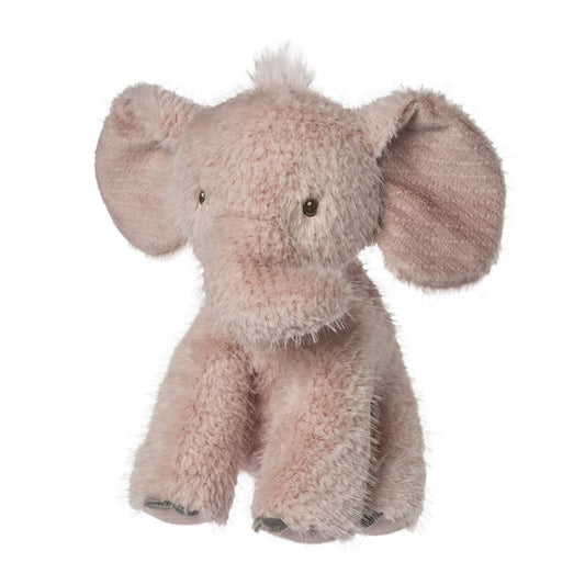 Soft elephant plush with cozy weighted feel