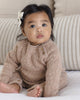 Almond Cozy Knit Romper - lifestyle shot