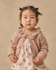 Almond Ruffle Collar Cardigan - studio shot