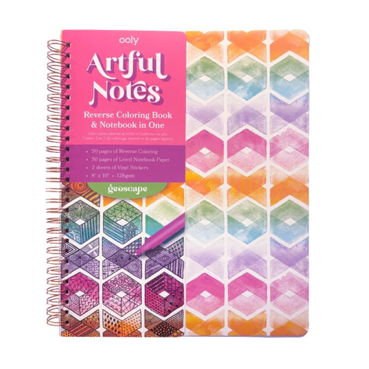 Creative reverse coloring notebook for endless ideas