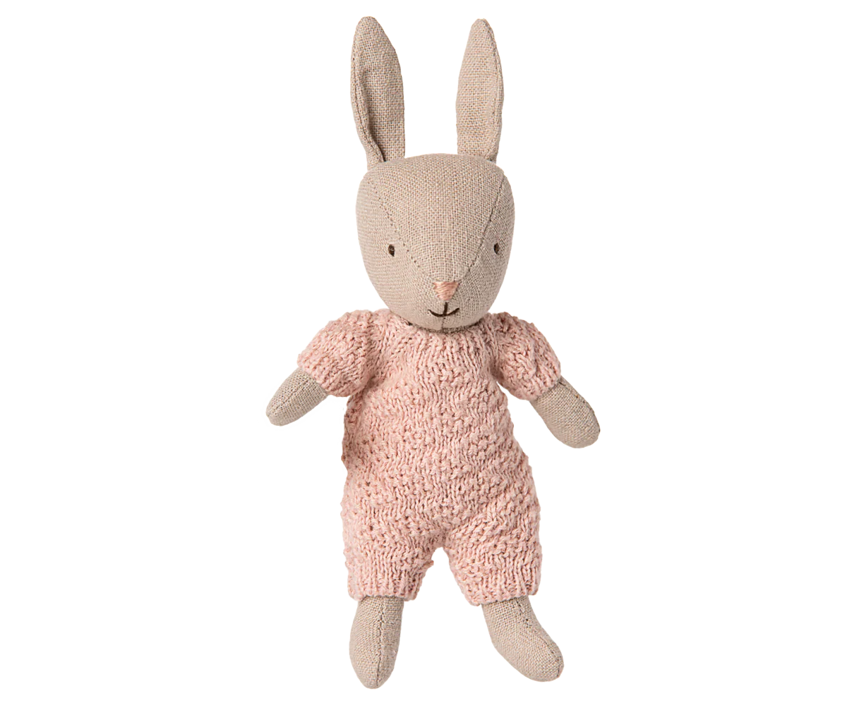 Sand Rose Knit Micro Rabbit