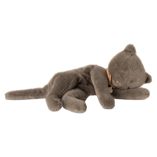Plush cat toy on a white background