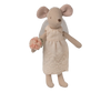 Maileg mouse wedding dress accessory shown from another angle