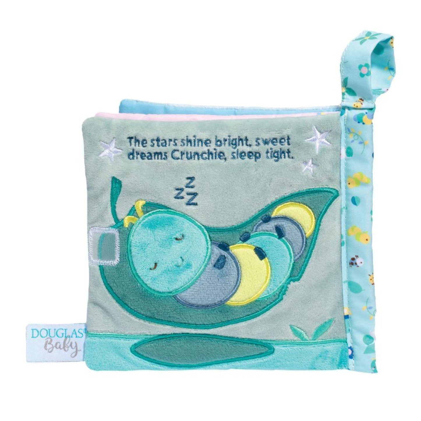 Soft caterpillar activity book with sensory details