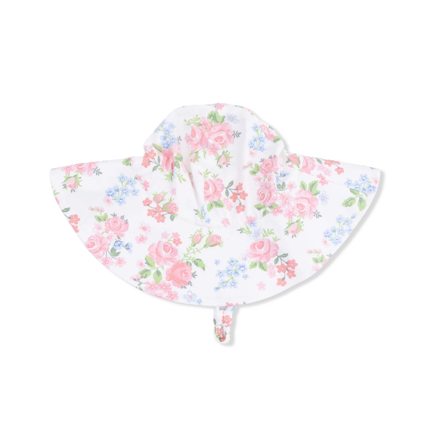 Floral patterned baby sun hat
