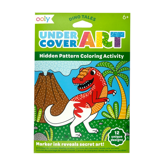 Coloring book for children with a dinosaur design