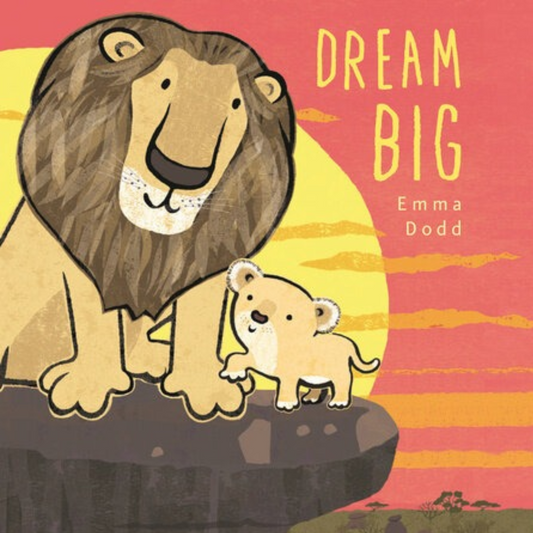 Uplifting board book about dreaming big and hope