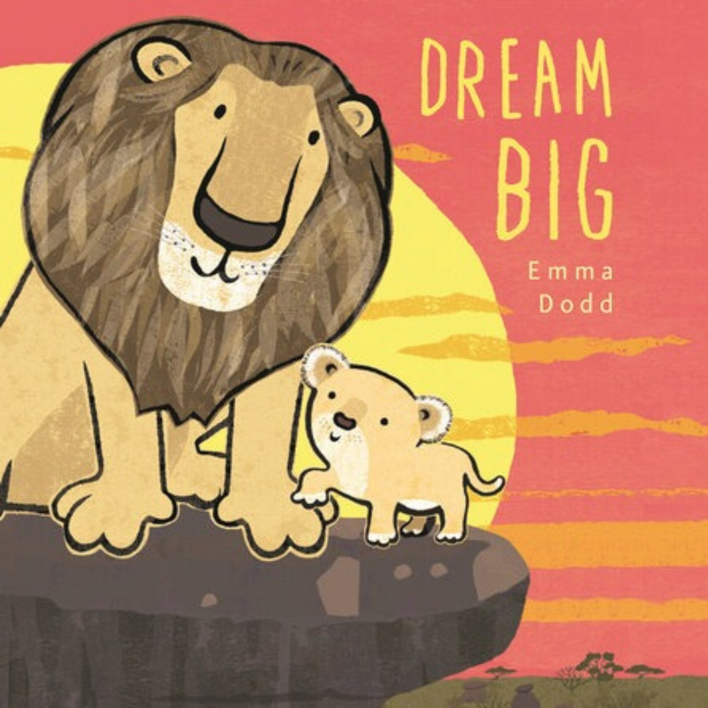 Uplifting board book about dreaming big and hope