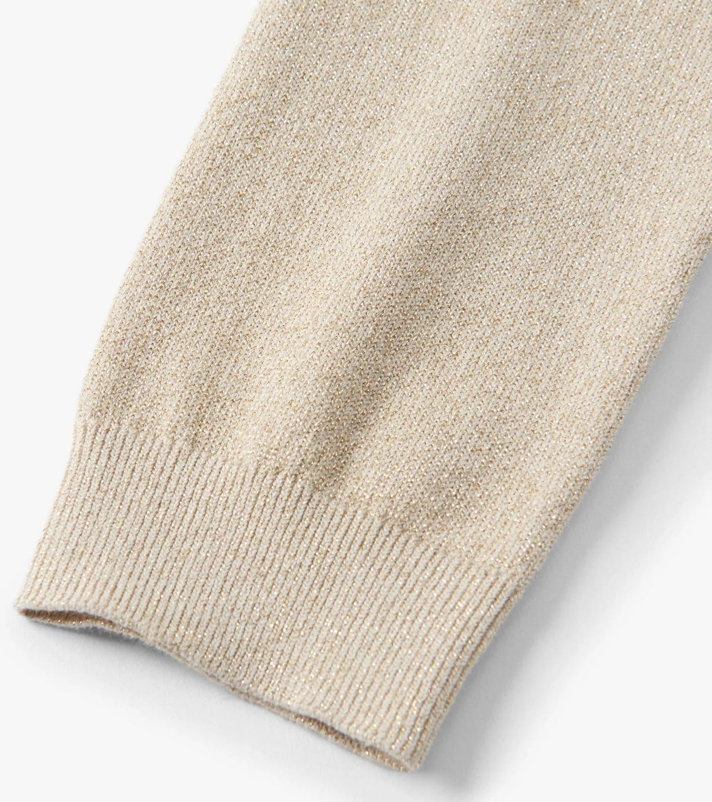 Gold Glitter Knit Leggings