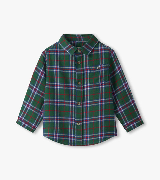 Holiday Plaid Baby Button Down Top