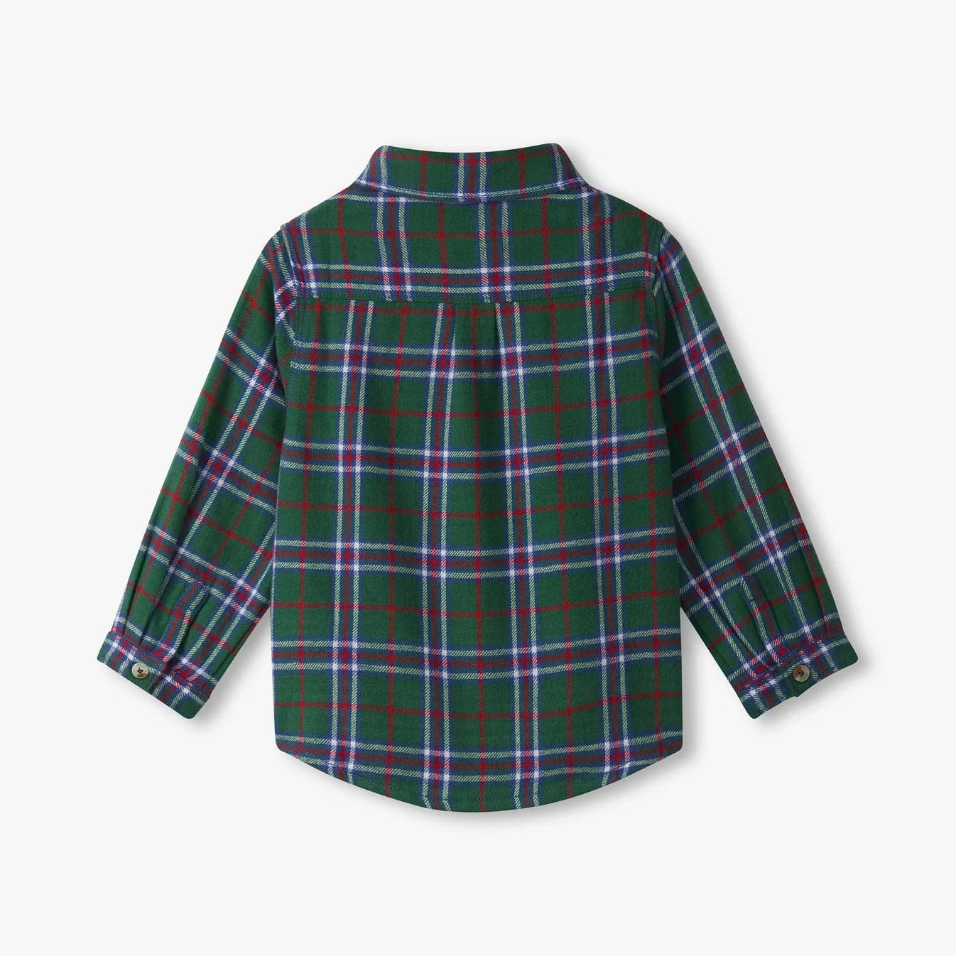Holiday Plaid Baby Button Down Top