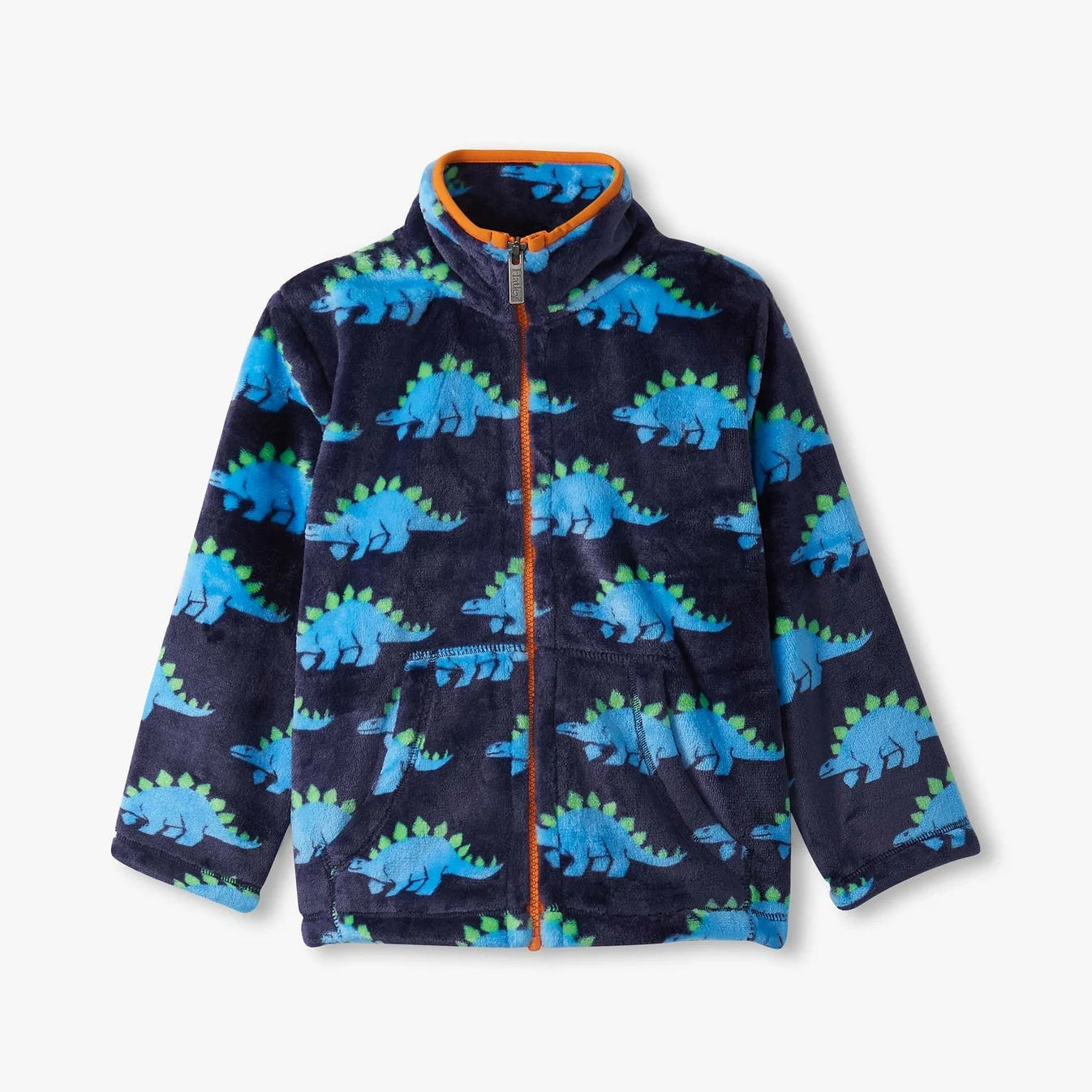 Children's jacket with dinosaur pattern on a white background