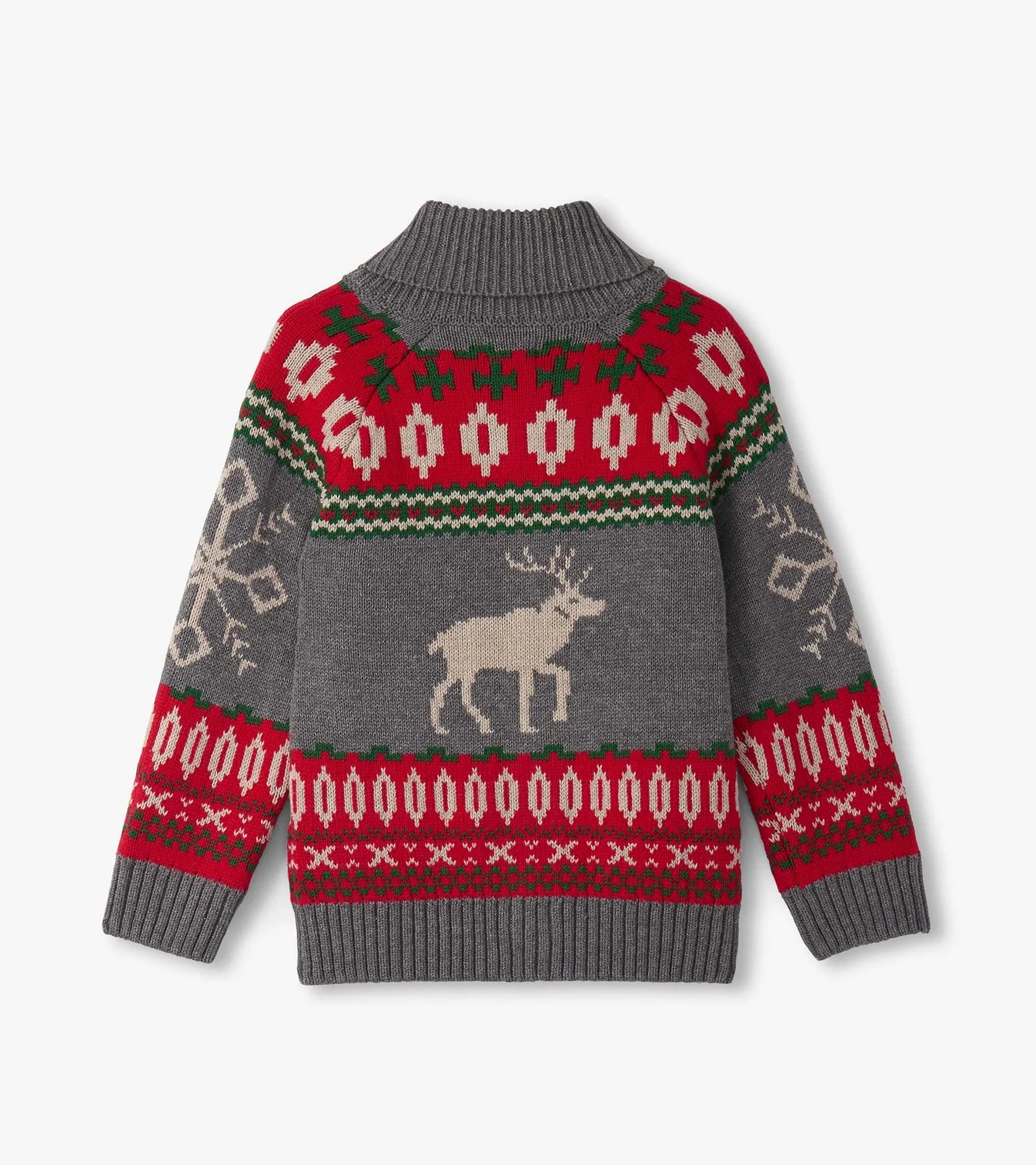 Grey Elk Shawl Collar Cardigan