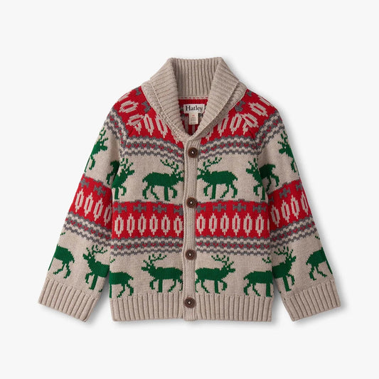 Holiday cardigan for baby boys