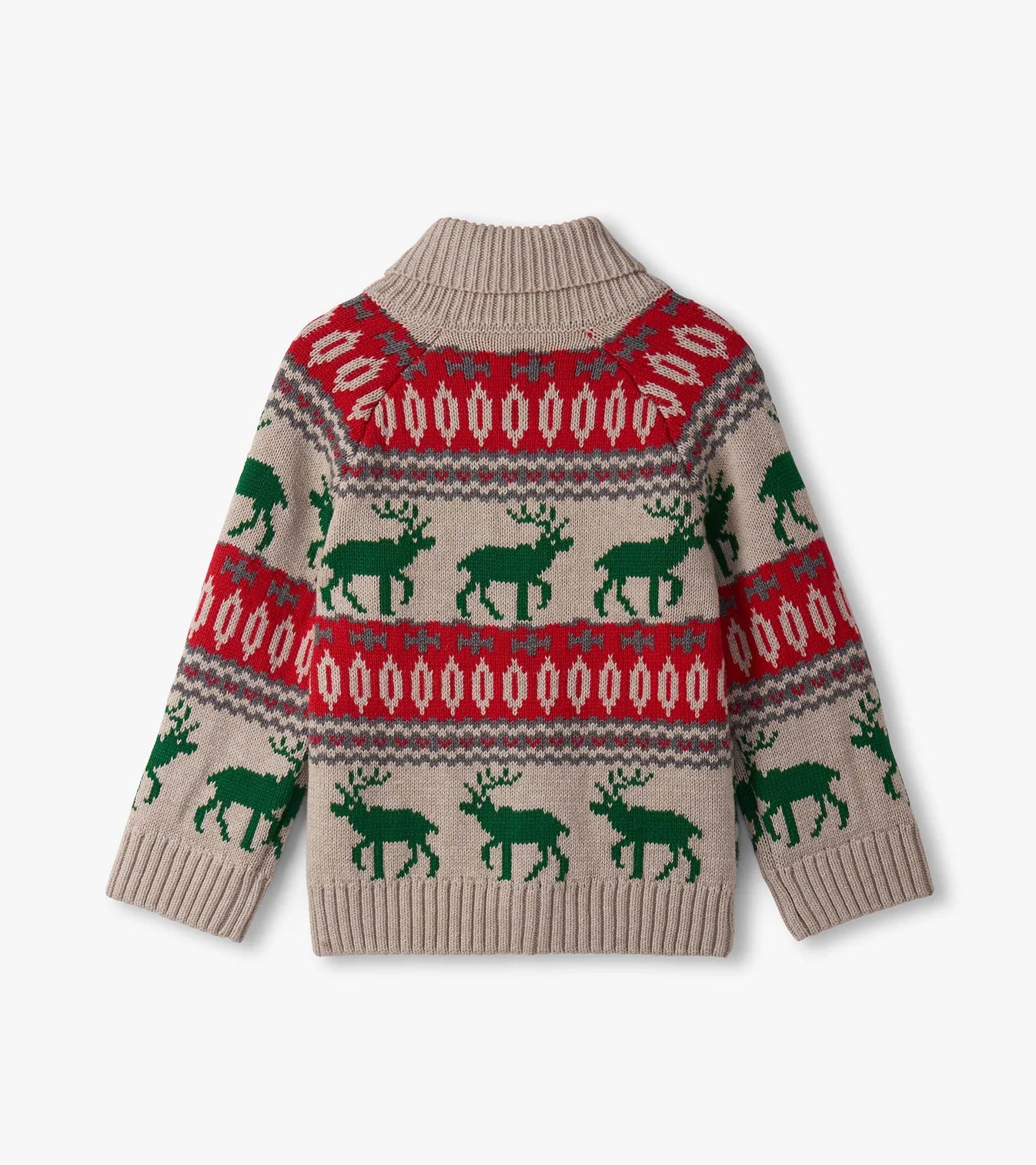 Oatmeal Elk Shawl Collar Cardigan