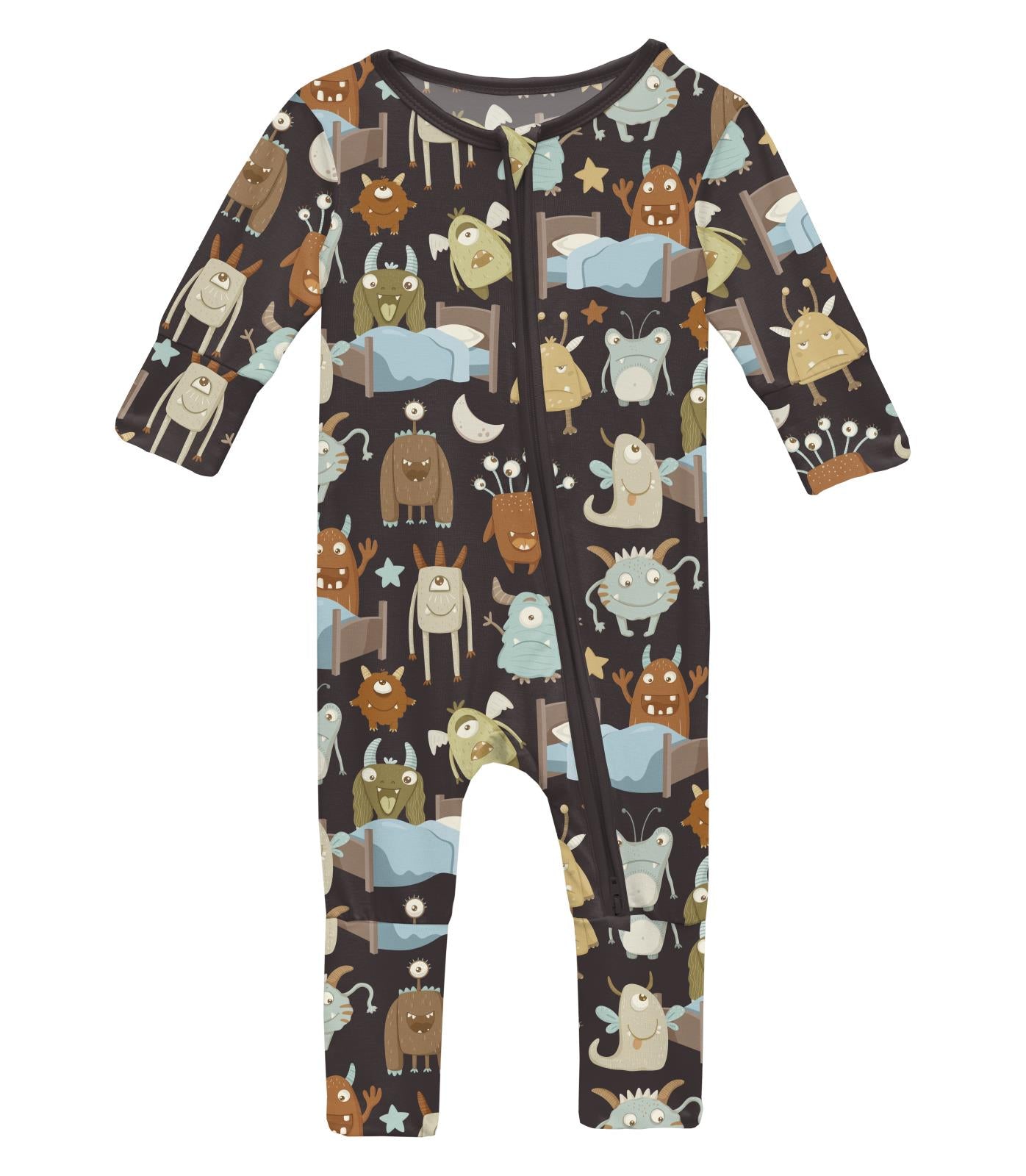 Midnight Monsters Zip Flip Romper