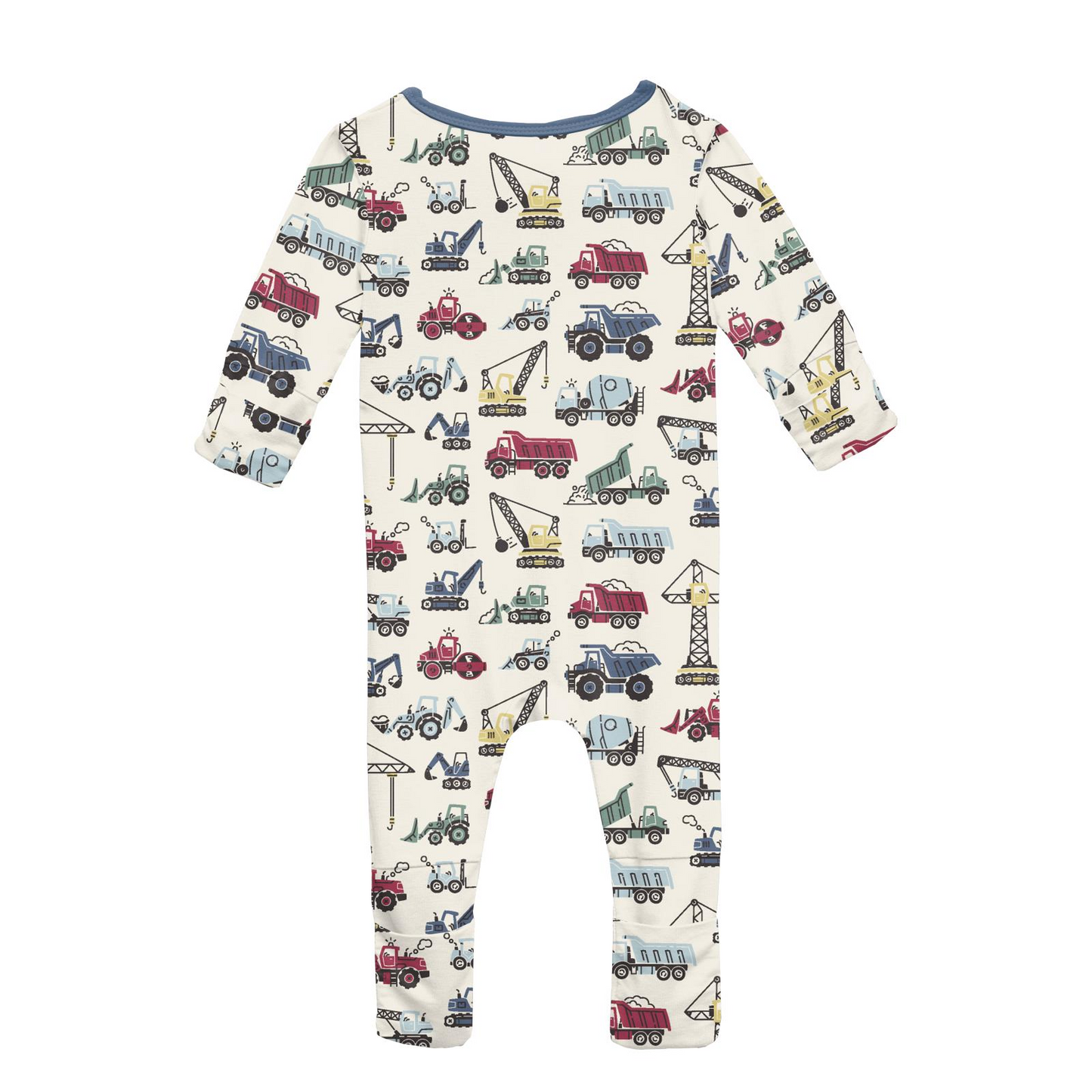 Construction Trucks Convertible Romper