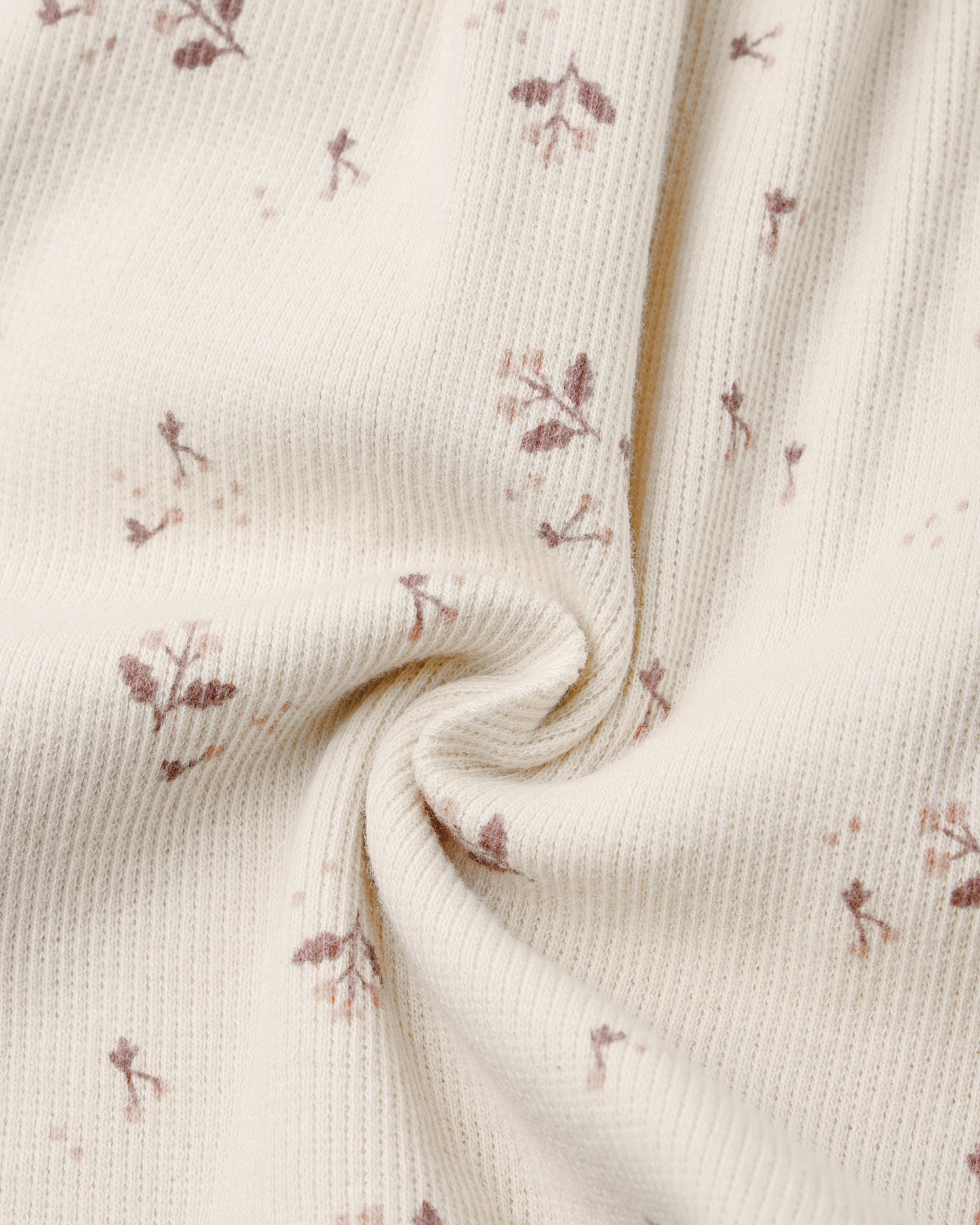 Fall Ditsy Ribbed Dress fabric and print close-up