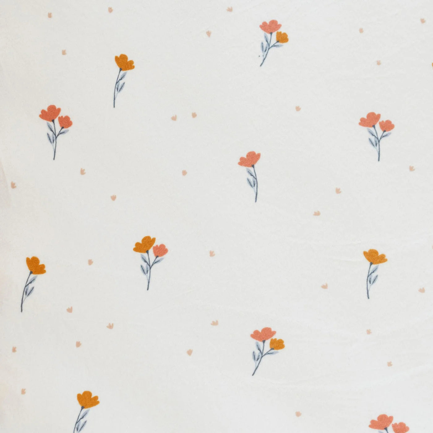Pattern of small flowers on a white background